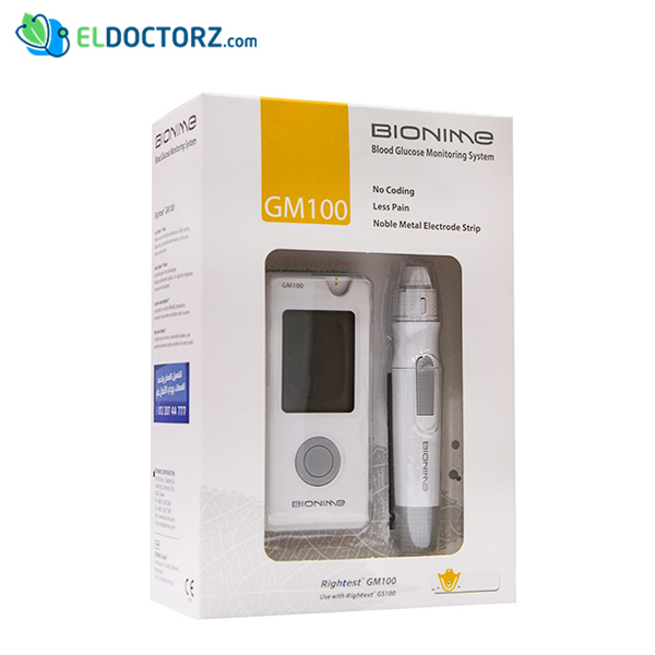 جهاز بايونيم سويسري Bionime GM 100 Blood Glucose Monitoring System